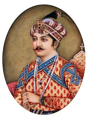 Mughal Art Portrait, Mughal Era Paintings, Portrait Indian, Akbar The Great Mughal Empire, Historical India, Mughal Miniature Paintings Indian Art, Rajasthani Painting, Mughal Miniature, Mughal Emperor