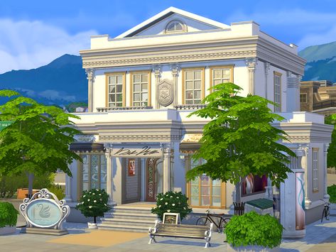 Sims 4 Bridal Shop, Magnolia Promenade, Ts4 Builds, The Sims 4 Lots, Cc Shopping, Sims Houses, Sims Builds, Spooky Movies, Summer Music Festivals