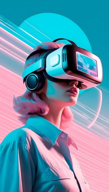 South Florida Fair, Futuristic Landscape, Aesthetic Illustration, Virtual Reality Headset, Neon Lights, Vintage Aesthetic, South Florida, Neon Lighting, Virtual Reality