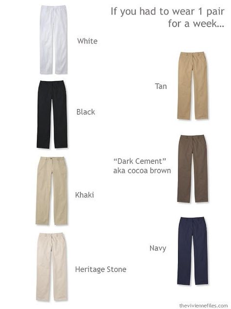 Which color will you choose for your pants? Capsule Wardrobe Pants, Celana Khaki, Mix And Match Outfits Hijab, Colored Pants Outfits, Shape Dress, The Vivienne Files, Vivienne Files, Beige Pants, The Vivienne