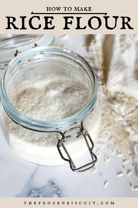 How To Make Rice Flour At Home, How To Make Rice Flour, Diy Rice Flour, Make Rice Flour, Crinkle Cut Fries, Minute Rice, Homemade Pantry, Soy Free Recipes, Brown Rice Flour