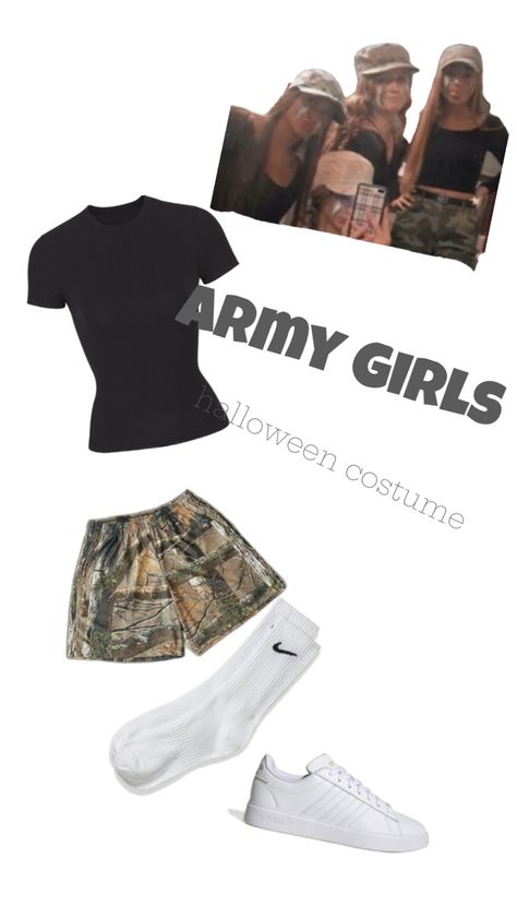 Army girl Army Girl Halloween, Army Girl Halloween Costume, Army Girl Costumes, Army Halloween Costumes, Army Costume, Army Girl, Halloween Costumes For Girls, Halloween Girl, Halloween Outfits