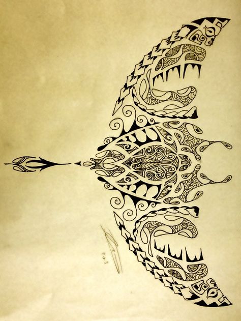 Polynesian, Maori, Tribal, Manta Ray Maori Tattoo Frau, Stingray Tattoo, Ray Tattoo, Hibiscus Tattoo, Maori Tattoos, Polynesian Tattoos, Polynesian Tattoo Designs, Back Piece Tattoo, Polynesian Art