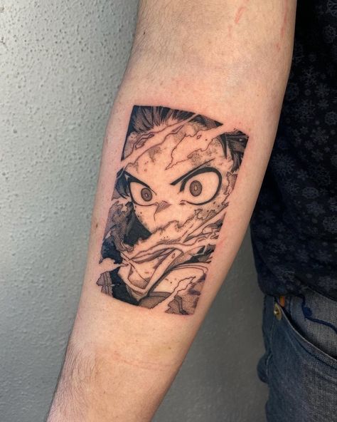 Anime Tattoos Small My Hero Academia, Tattoo Ideas My Hero Academia, Anime Tattoos Mha, Anime Shoulder Tattoo, My Hero Academia Tattoos, Mha Tattoos Simple, Deku Tattoo Ideas, My Hero Tattoo, Bakugo Tattoo