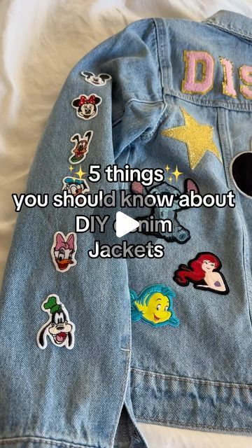 Jordan Lee ✨Lifestyle Content Creator✨ on Instagram: "Where are my DIY friends at? ✨ . . These jackets tested my patience but they are MY FAVORITE THING IVE EVER DONE!  Worth every second of the process  #disney #disneyinsta #disneyinstagram #disneycreators #disneycreator #diy #disneydiy #tips #tipsandtricks" Jean Jacket Diy, Jean Jacket Patches, Lifestyle Content Creator, Diy Denim Jacket, Hoodie Diy, Disney Jacket, Disney Patches, Disney Instagram, Diy Jacket