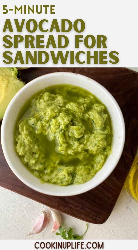 🥑✨ Flavor-Packed Goodness in Every Bite! 🧄🍞 Whip up this creamy Garlic Avocado Spread for a healthy, delicious twist on your favorite meals! Perfect as a toast topper, sandwich spread, or dip, it’s packed with wholesome ingredients and loads of flavor. 🌟 Quick, easy, and oh-so-satisfying! 🥖💚 Check out the full recipe now #AvocadoSpread #HealthyEats #GarlicLovers #EasyRecipes #WholesomeFood Avocado Spread Recipe, Healthy Avocado Recipes, Toast Toppers, Oven Dried Tomatoes, Avocado Recipes Healthy, Morning Toast, Avocado Spread, Vegan Dip, Sandwich Spread