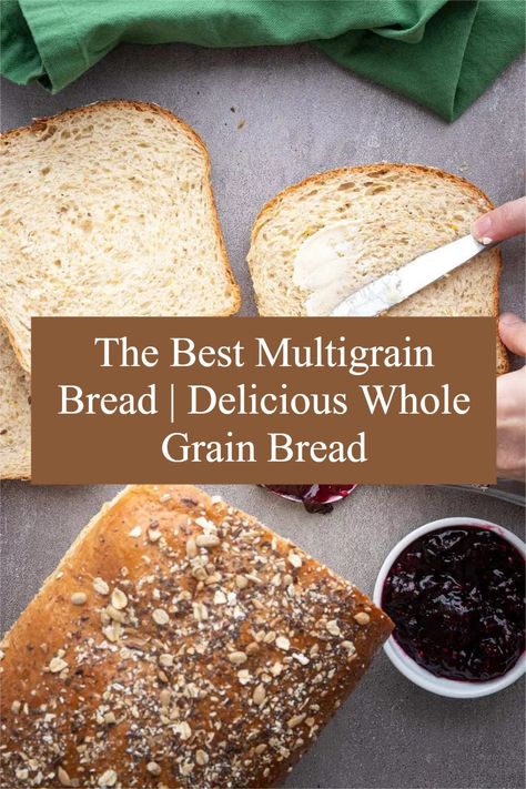 Multigrain Bread Recipe, Make Your House Smell Amazing, Fiber Bread, Multi Grain Bread, Baking List, Multigrain Bread, Wheat Bread Recipe, Healthy Bread Recipes, Sandwich Bread Recipes