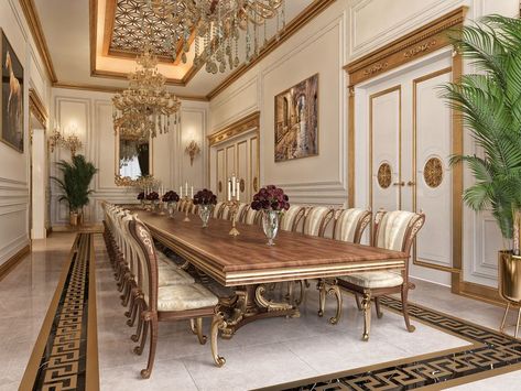 Luxurious Dining Room, Bedroom Ideas Aesthetic, Dining Room Accessories, Luxury Dining Room, Elegant Dining Room, Mansion Interior, Luxury Homes Interior, Luxury Dining, Luxury House Designs