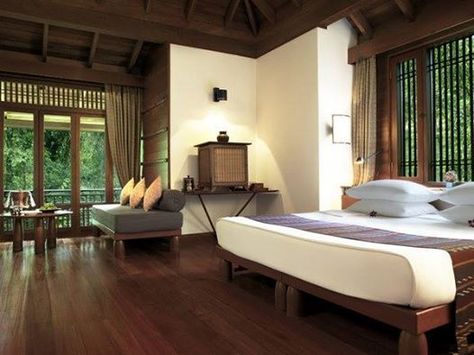 Thai style Thai Apartment Interior Design, Thai Style Bedroom, Thai Bedroom Ideas, Thai Style Interior, Thai Apartment, Thai Bedroom, Modern Filipino Interior, Filipino Interior Design, Ad Bedroom