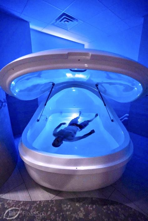 Xr Design, Hydro Therapy, Spa Interiors, Flotation Therapy, Futuristic Decor, Deprivation Tank, Float Spa, Float Therapy, Aquatic Therapy