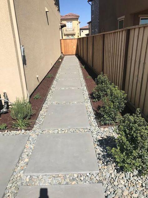 Paver Pathway Ideas, Front Yard Walkway Ideas, Yard Walkway Ideas, Outdoor Transformation, Shawn Taylor, Concrete Pavers Walkway, Backyard Vibes, Sidewalk Landscaping, Backyard Decorations