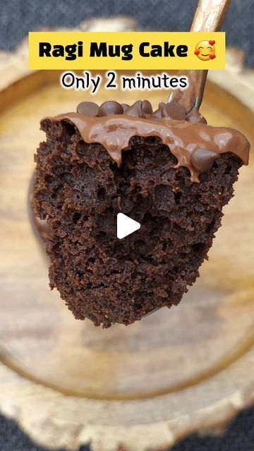 Ragi Mug Cake, Ragi Cake Recipe, Ragi Recipe, Gfcf Diet, Ragi Recipes, Mugcake Recipe, Mug Cake Healthy, Hebbar's Kitchen, Chocolate Candy Recipes