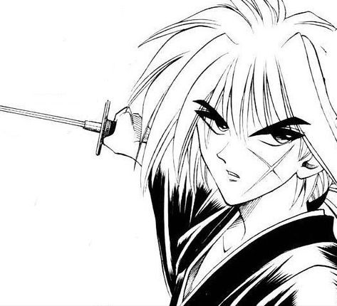 Rurouni Kenshin Manga, Tattoo Animation, Kenshin Le Vagabond, Wall Prints Quotes, Himura Kenshin, Kenshin Himura, Secret Tunnel, Rurouni Kenshin, Black Ink Tattoos