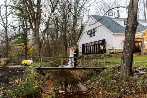 The Inn at Millrace Pond Wedding Venue Hope NJ 07825 Pond Wedding, Wood Lake, River Forest, Landmark Buildings, Reception Seating, Ceremony Seating, Country Inn, New Jersey Wedding, Affordable Wedding Venues