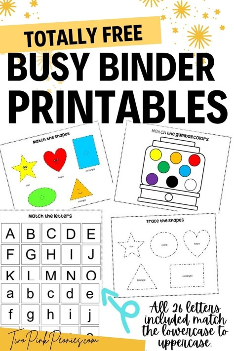 Preschool Binder, Binder Printables Free, Busy Binder, Homeschool Preschool Activities, Binder Printables, Free Preschool Printables, Printables For Kids, Free Preschool, Preschool Curriculum