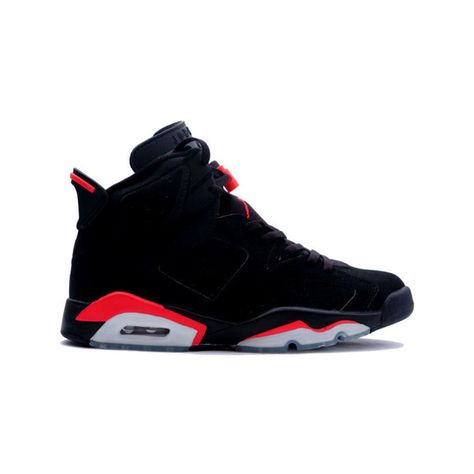 Air Jordan 6 (VI) Retro Black Deep Infrared ❤ liked on Polyvore Milk Fashion, Rainbow Milk, Jordan Vi, Air Jordan Vi, Nike Air Jordan Shoes, Sneakers Jordans, Shoes Sneakers Jordans, Cheap Jordans, Air Jordan 6