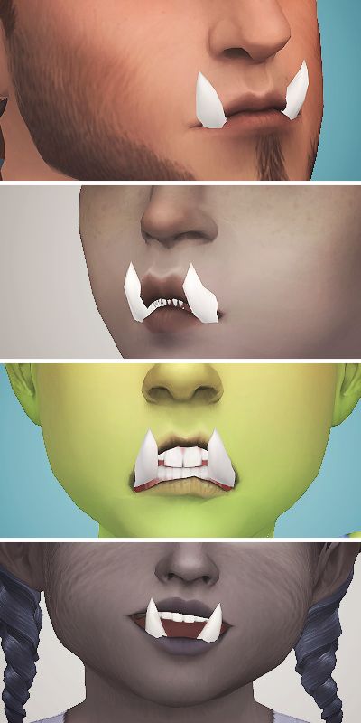 Sims 4 Orc Cc, Sims 4 Cc Teeth, Sims 4 Teeth Cc, Fake Fangs, Werewolf Fangs, Fire Walk With Me, Sims 4 Cc Eyes, Sims 4 Body Mods, Ts4 Cc