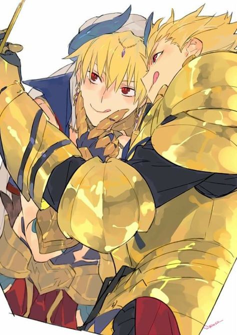 King Gilgamesh, Gilgamesh And Enkidu, Type Moon Anime, Moon Projects, Gilgamesh Fate, Perspective Drawing Lessons, Fate Anime Series, Fate Zero, Random Photos