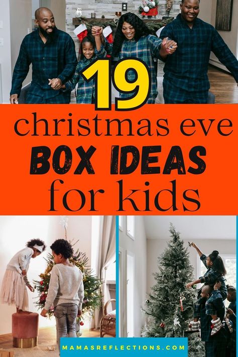 Here’s a fun list of 19 Christmas Eve box ideas that will make the night extra magical for your kids! also sharing ideas for Christmas Eve box ideas kids, best Christmas Eve box ideas, Christmas Eve box ideas for toddlers, DIY Christmas Eve box for kids, what to put in a Christmas Eve box for kids, Christmas Eve gift box ideas, easy Christmas Eve box ideas for kids. Toddler Christmas Eve Box Ideas, Christmas Eve Gifts For Kids, Christmas Eve Box Ideas Kids, Diy Christmas Eve Box, Christmas Eve Box For Kids, Christmas Eve Box Ideas, Christmas Traditions Kids, Box Ideas For Kids, Daughter Activities