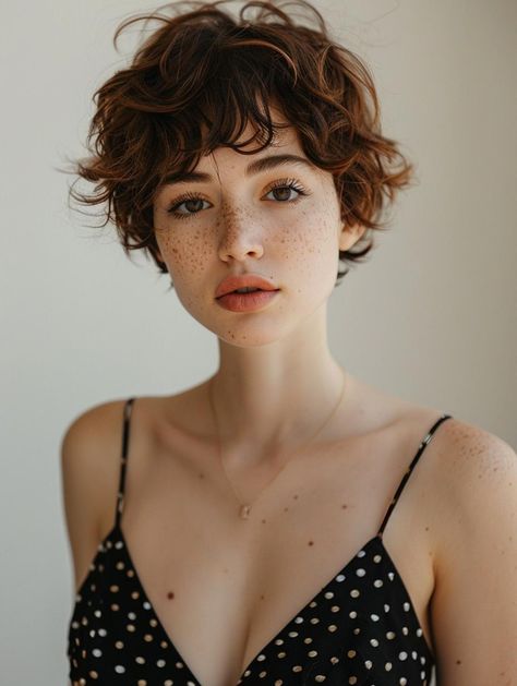 Trendy Pixie Cut Styles for Wavy Hair: Chic and Effortless Looks Super Short Wavy Hair, 360 Short Haircut, Pixie Haircut For Wavy Hair, Messy Short Hairstyle Women, Very Short Wavy Hair, Pixie Cut Women, Woman Short Haircut, Styles For Wavy Hair, Pixy Cut