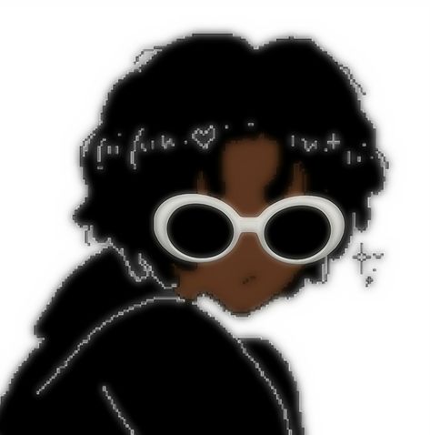 clout
clout glasses
matching pfp
couple pfp
alt
pixel art
chibi pfp
profile pictures Clout Glasses, Black Pfps, Black Anime Guy, Black Pfp, Cartoon Pfp, Black Couple Art, Couple Pfp, Cute Pfps, Girl Pfp