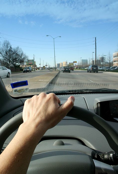 Driver's View. A driver's view out the front window of a vehicle shows other car , #ad, #view, #front, #driver, #Driver, #View #ad Cars Driving, Art Major, Male Hands, Front Windows, Car And Driver, Car Front, Photo Reference, Colorful Wallpaper, Car Window