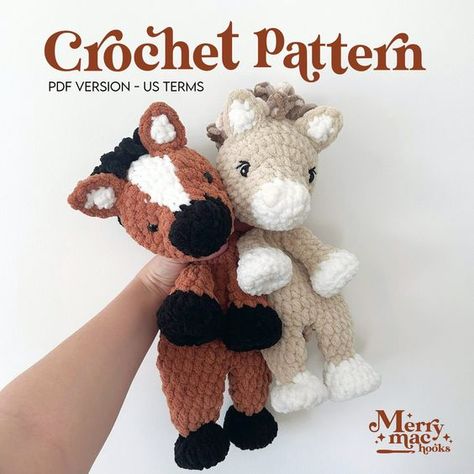 Amigurumi pattern Crochet Horse Plushie, All Things Crochet, Beginner Crochet Animal Patterns Free, Free Horse Crochet Pattern, Crochet Horse Pattern Free Amigurumi, Horse Crochet Pattern Free, Stuffed Animal Crochet Patterns, Crochet Easy Ideas, Unicorn Crochet Pattern Free