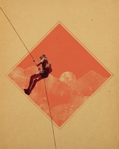 Saved by Tamas Velociraptor Horvath (@notwo). Discover more of the best Ffffound, Forgotten-Hopes, 70S, and Collage inspiration on Designspiration Climbing Art, Fashion Illustration Vintage, Pics Art, Above And Beyond, Rock Climbing, Cool Posters, Collage Art, Climbing, Illustration Design