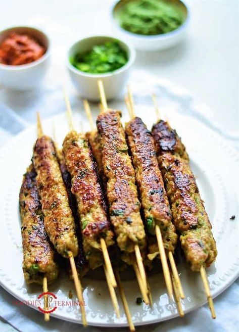 Chicken Seekh Kabab Recipe | Chicken Keema Kabab » Foodies Terminal