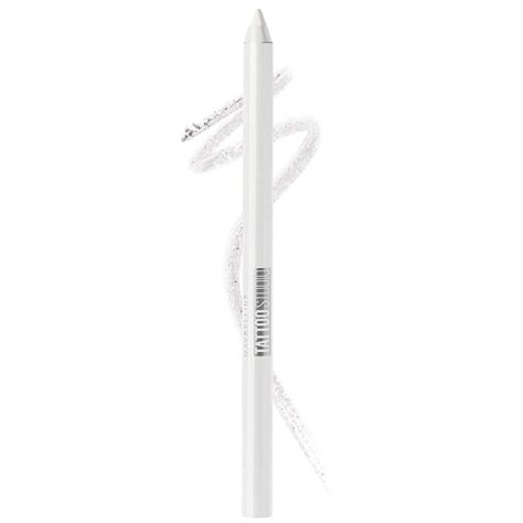 Amazon.com : Maybelline New York TattooStudio Waterproof Eyeliner Pencil, Polished White, 0.04 oz. : Beauty & Personal Care White Eyeliner Looks, White Eyeliner Pencil, Eye Clothes, Maybelline Tattoo, Blue Eyes Pop, Gel Eyeliner Pencil, Waterproof Eyeliner Pencil, White Eyeliner, Brown Eyeliner