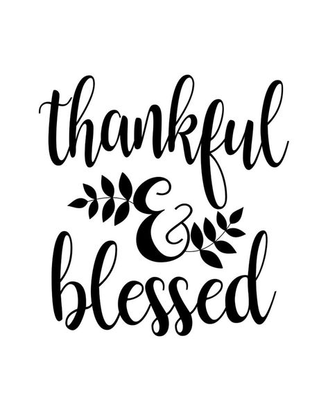 Thankful And Blessed Sign, Create Stickers, Thankful Svg, Wood Trays, Thankful Quotes, Business Pictures, Farmhouse Svg, Silhouette Stencil, Thankful And Blessed