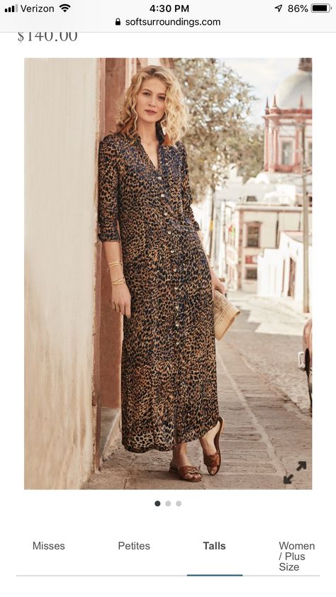 Animal Print Maxi Dresses, Soft Surroundings Dresses, Frock Fashion, Long Kurti Designs, Pakistani Dresses Casual, Modest Dresses Casual, Animal Print Dress, Trendy Fashion Tops, Summer Fashion Dresses