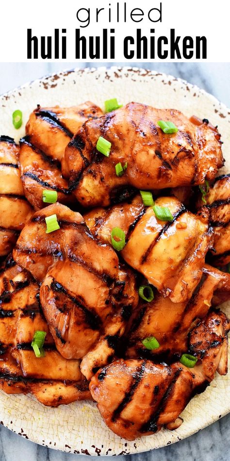 Grilled Huli Huli Chicken, Huli Chicken, Huli Huli, Huli Huli Chicken, Chicken Life, Tater Tots, Hawaiian Food, Grilled Chicken Recipes, Minced Meat