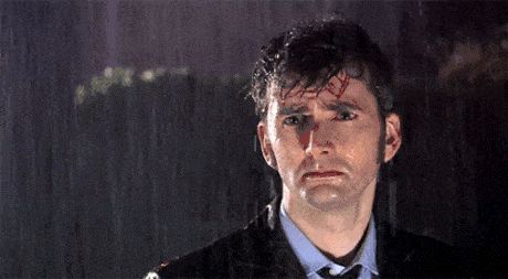 Mmmmmm wet 10th Doctor! In The Rain, The Rain, Doctor Who, A Man, Gif