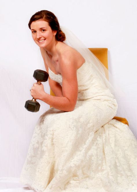 BRIDAL BICEPS: Strapless wedding gowns hide pretty much everything except the arms, chest and shoulders. But, no one wants to walk down the aisle with back cleavage, armpit muffin tops or flabby arms. Use this workout routine to tone your arms, shoulders and chest in time for wedding season. Stiff Arm Pull Down, Strapless Dress Arm Workout, Back Armpit Fat Workout, Wedding Arms And Back Workouts, Strapless Dress With Built-in Bra, Armpit Fat, Strapless Wedding Gown, Back And Biceps, Muffin Top