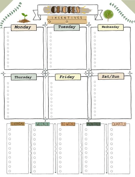 Chores List - Notability Gallery Chore Calendar For Adults, Chore Calendar, Chores List, Chore Charts, Chore List, Planning Printables, Chore Chart, Bullet Journals, Bullet Journal