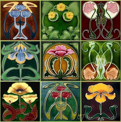 Edwardian Era (@Edwardian_Days) on X Art Nouveau Tattoo, Portal Art, Nouveau Tattoo, Art Nouveau Interior, Tiled Quilt, Applique Art, Art Nouveau Illustration, Art Nouveau Flowers, Art Nouveau Pattern