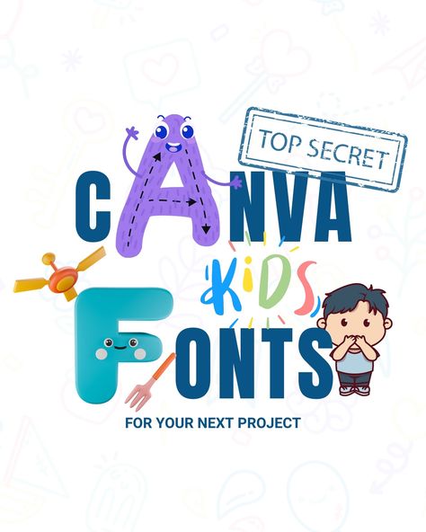 Check out these super cute TOP SECRET Canva fonts that you can use for your next design project for KIDS. 👧👦 These would be great for kids’ activity and busy books, children’s story books, and school projects. 🚌📝 Let me know which one’s your favorite! 😊 Learn more about Canva, comment “canva” and I’ll show you how. 🤗🌻 #canva #canvafonts #canvasecretfonts #canvadesign #canvaforbeginners #makemoneyonline #digitalproducts Canva Fonts For School, Candy Kids, Kid Fonts, Canva Fonts, Canvas Learning, Friends Font, Busy Books, Kids Activity Books, Project For Kids