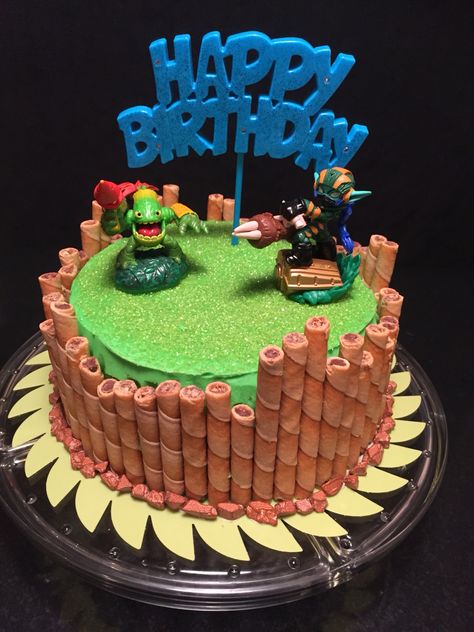 Skylanders Cake Skylanders Birthday Cake, Sky Landers, Skylanders Cake, Skylanders Birthday Party, Skylanders Birthday, Birthday Cale, Skylanders Imaginators, Skylanders Party, Slumber Party Games