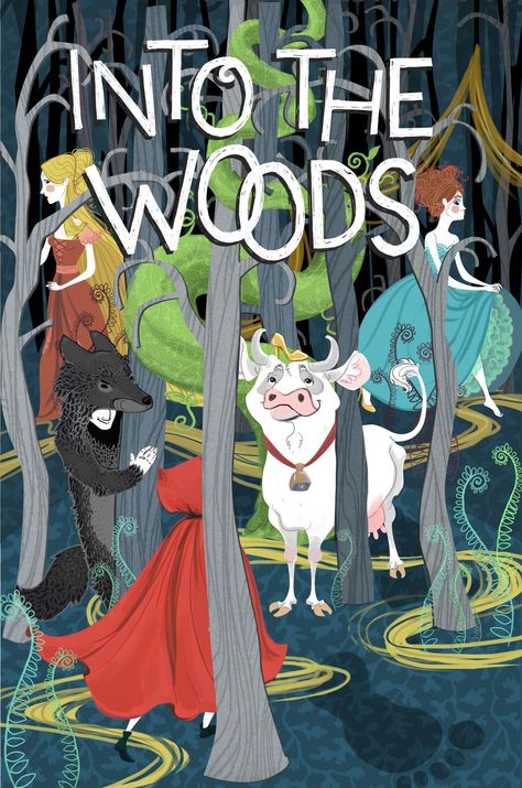 Into The Woods Musical, Musical Theatre Posters, Theatre Illustration, Musical Wallpaper, Theatre Pictures, Trendy Music, Musical Theatre Broadway, Music Theatre, Broadway Plays