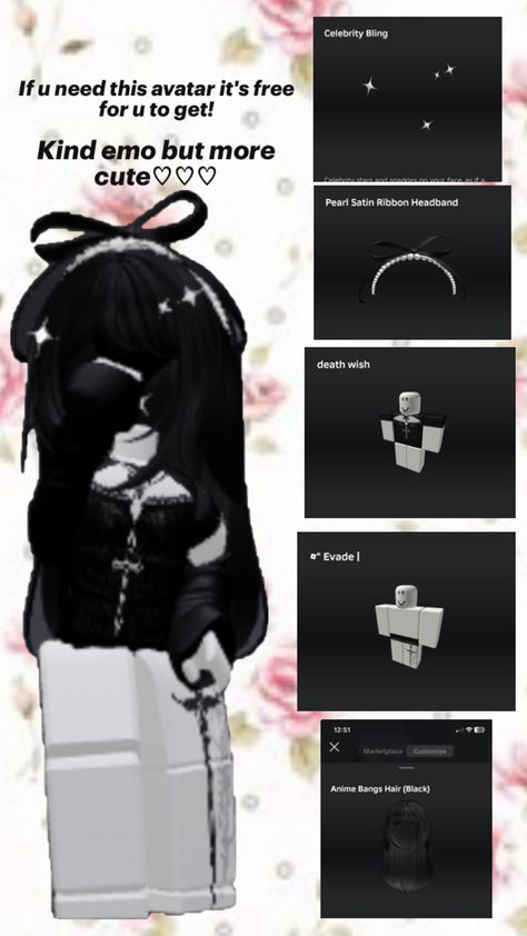 This avatar was made by me but the items I didn't make! Roblox Avatar, Made By Me, Avatar, Skin