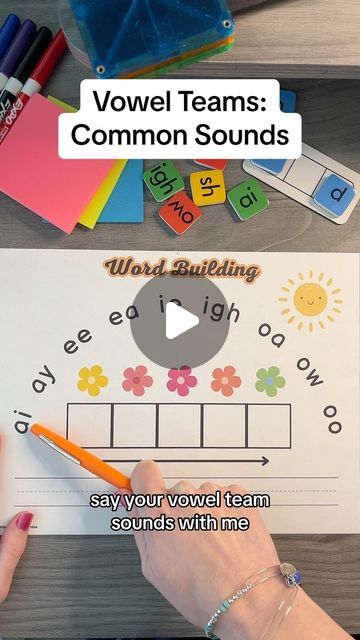 Long O Vowel Teams, Vowel Consonant E Activities, Long Vowel Sounds Activities, Long Vowel Activities, Vowel Sounds Activities, Vowel Teams Activities, Long Vowels Activities, Phonemic Awareness Kindergarten, Teaching Vowels