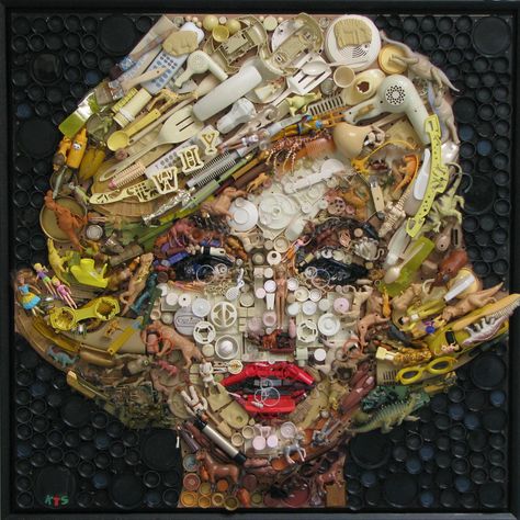 Kirkland Smith is a local Columbia artist who uses “found” objects to create works of art. I came across her work in The State newspaper today. She uses toys, electronics, bottle caps, … Trash Art, Found Object Art, Found Art, Recycled Art, Button Art, Assemblage Art, Artist Paint, Art Plastique, Art Studios