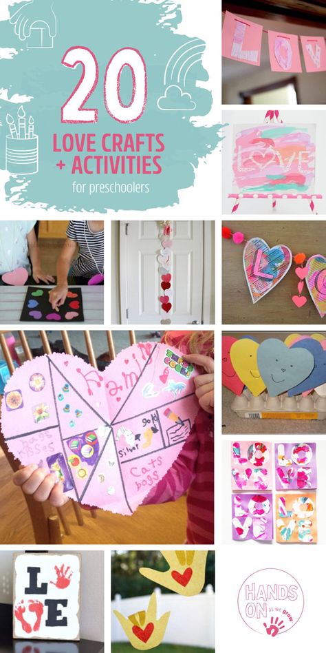 Simple activities and crafts for toddlers and preschoolers to do at home with you that are all focused on learning to love and showing love. Plus crafts with the word LOVE that will melt your heart. Preschool Love Activities, Love Activities For Toddlers, Cute Love Crafts, Love Crafts For Kids, Love Activities, Teaching Kids Letters, Preschool Valentines Activities, Play Doh Activities, Valentines Activities