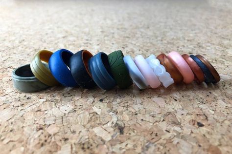 The Best Silicone Rings of 2022 | GearJunkie Silicon Wedding Bands Mens, Silicone Rings Wedding Bands, Reversible Ring, Enso Rings, Engagement Ring For Him, Silicone Wedding Band, Wedding Bands For Him, Silicone Wedding Rings, Thick Ring