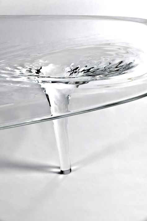 liquid glacial water tables by zaha hadid