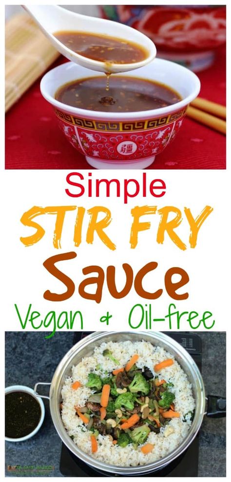 This is one of the easiest stir fry sauce recipes you'll ever make. It is kind of like an all-purpose sauce that is delicious on stir-fries and even used as a dipping sauce. Simple Stir Fry Sauce, Stir Fry Sauce Recipes, Vegetable Stir Fry Sauce, Healthy Stir Fry Sauce, Easy Stir Fry Sauce, Wok Sauce, Fry Sauce Recipe, Simple Stir Fry, Stir Fry Sauce Easy