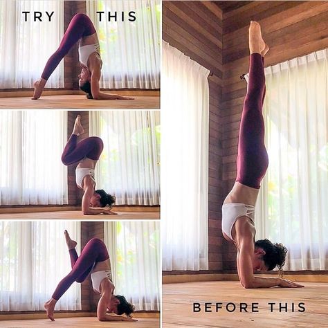 Glorious Forearm Stand Yoga, Headstand Poses, Forearm Stand, Headstand Yoga, Hand Stand, Yoga Goals, Yoga Handstand, Sup Yoga, Advanced Yoga