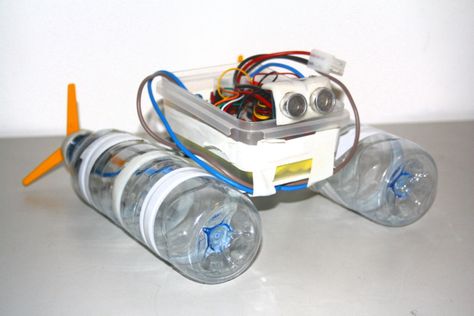 Small Homemade Robot for Beginners | This will show you how to build a robot boat from cheap and easy to ... Reuse Water Bottles, Homemade Robot, Build A Robot, Robotics Projects, Science Club, Diy Robot, Simple Machines, Stem Projects, Stem Science