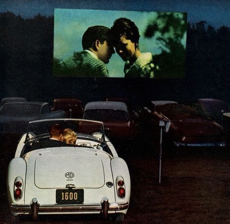 drive in date Drive In Movie Theater, Seven Husbands Of Evelyn Hugo, Evelyn Hugo, Drive In Theater, Drive In Movie, Jolie Photo, Old Car, Movie Theater, Drive In